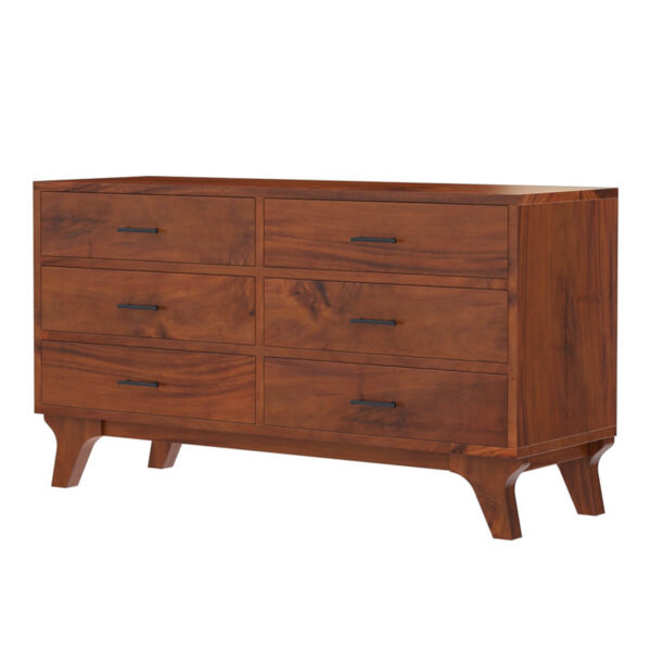 Lumix edge solid acacia wood dresser