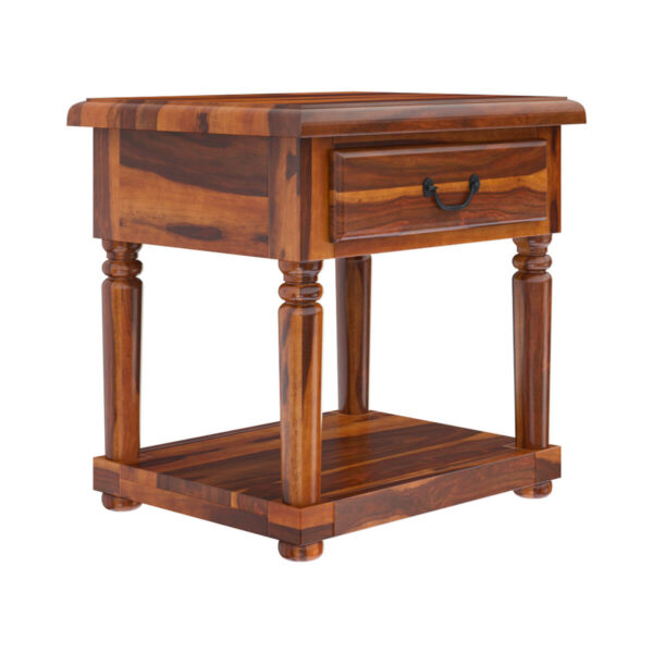 Fortix solid wood end table - Image 3