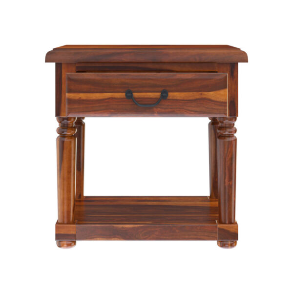 Fortix solid wood end table - Image 4