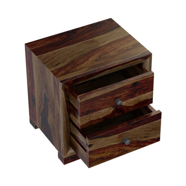 Marlux wood bedside table in espresso finish - Image 5