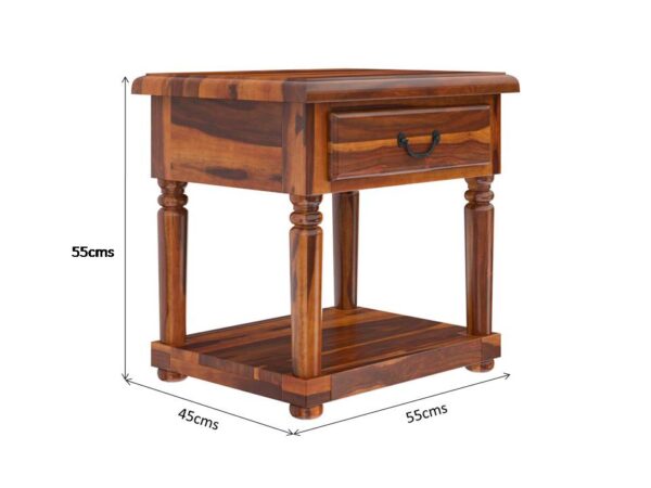 Fortix solid wood end table - Image 6