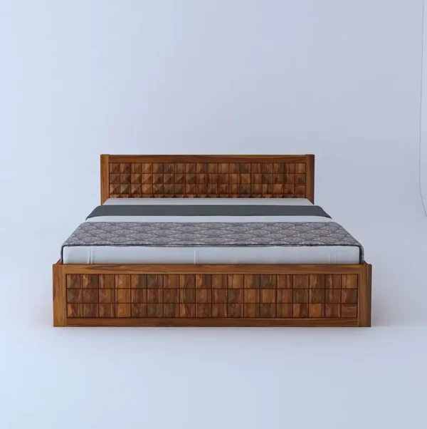 wooden bed