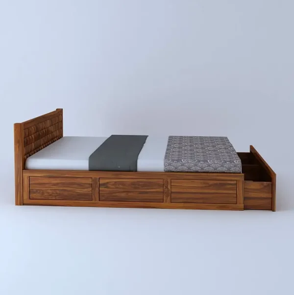 wooden bed - Image 3