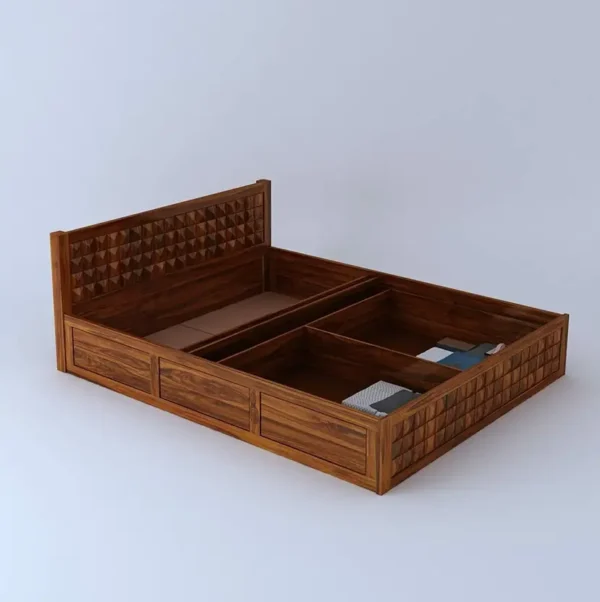 wooden bed - Image 4
